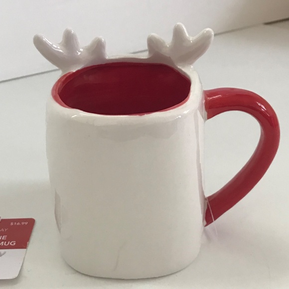 Reindeer Ceramic Mug Cookie Pocket Mug 14oz. Christmas Mug New With Tags - Picture 6 of 10